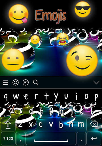 3D Keyboard themes - 3D Art screenshot 3