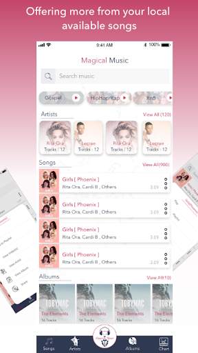 Magical Music Player - Music videos and Lyrics app screenshot 1