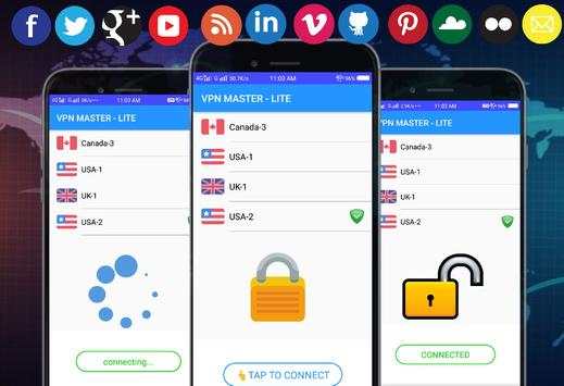 VPN MASTER - LITE screenshot 2