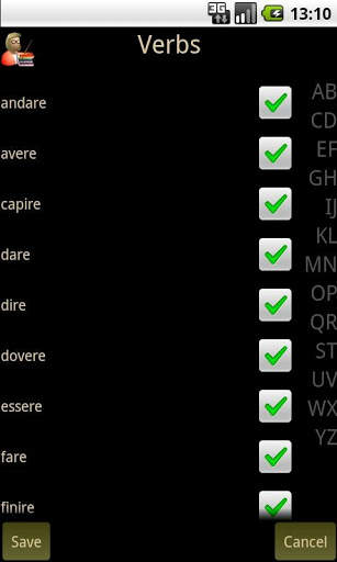 Italian Verb Test Lite screenshot 6