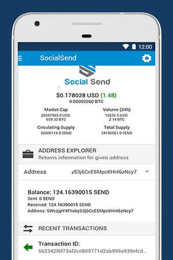 SENDMoby - SocialSend (SEND) Explorer for Mobile screenshot 5