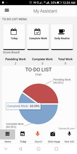 my assistant : To List and and task  to voice cmd screenshot 3