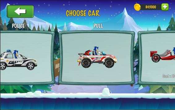Sonic Hill Climb Car Racing screenshot 3