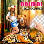 Wild Animal Photo Frame : Cut Cam Editor icon