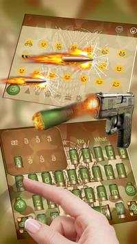 Army Bullet Keyboard Theme screenshot 3