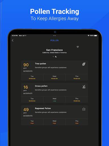 Air Quality & Pollen - AirCare screenshot 10