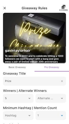 Giveaway for Instagram Comment screenshot 3