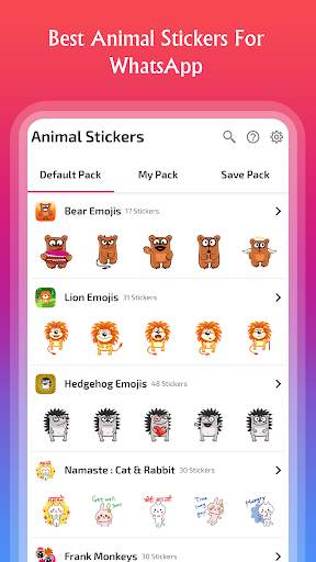 Animal Stickers for WhatsApp - WAStickerApps screenshot 2