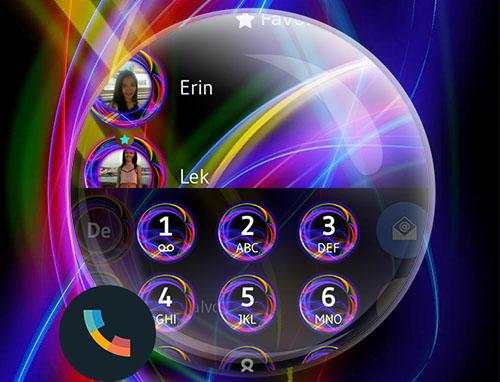 Neon Abstract Phone Dial Theme скриншот 6