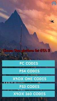 Cheats for GTA 5 screenshot 1