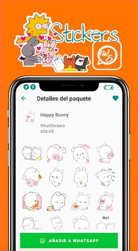 Happy Bunny Stickers for WhatsApp screenshot 4