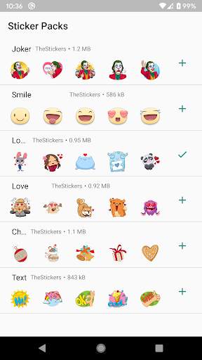 The Sticker App - Free Whatsapp Sticker App screenshot 1