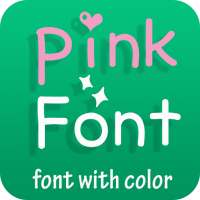 Pink Font for Oppo - Font with color style on 9Apps