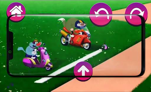 Oggy Bike Race Game screenshot 2