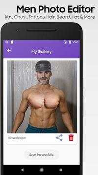 Men Photo Editor : Hair styles,Abs,Mustache,Beard 7 تصوير الشاشة