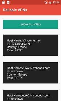 Free VPN List screenshot 2