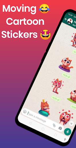 🥰 Moving Sticker - Animated Stickers for whatsapp screenshot 5