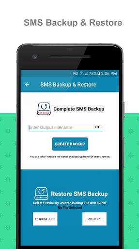 E2PDF SMS Call Backup Restore скриншот 2