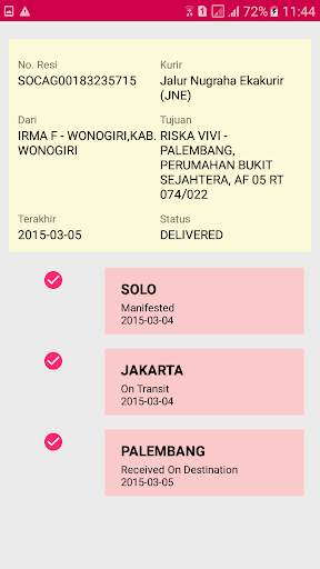 CEK PAKET RESI JNT, POS, SICEPAT screenshot 3