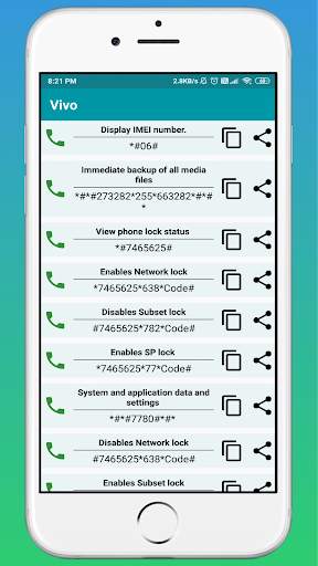Mobile Secret Codes For All Phones 2020 screenshot 4