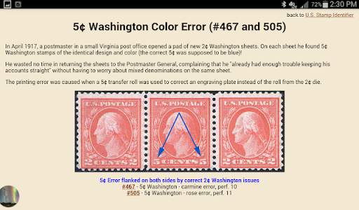 Valuable Stamps Reference & Identification screenshot 2