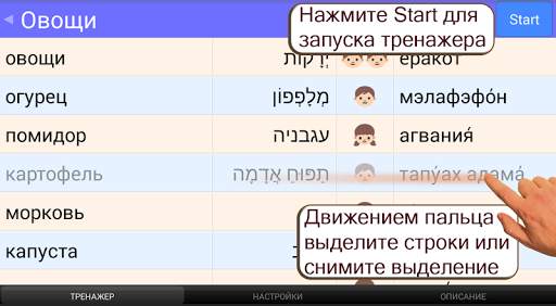 Иврит на слух. Тренажер скриншот 3