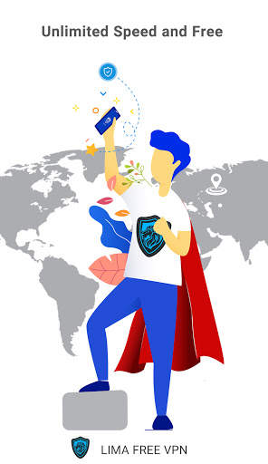 Free And Fast VPN فیلتر شکن قوی و پرسرعت :Lima VPN screenshot 1