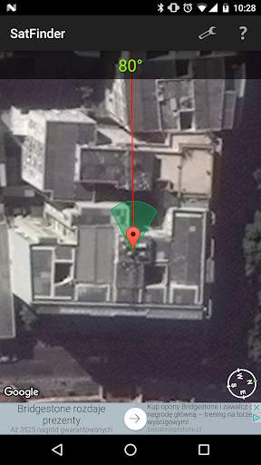 SatFinder screenshot 2