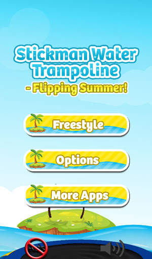 Stickman Water Trampoline Flip screenshot 1