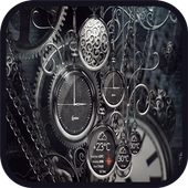 Black Clock Wallpaper icon