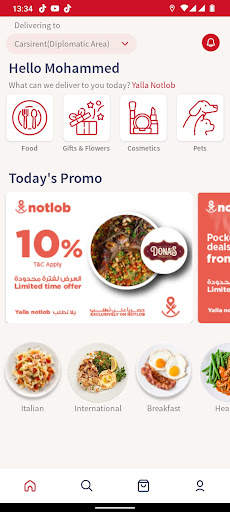 Notlob Food Delivery screenshot 1