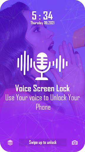 Voice Lock Screen - App Lock screenshot 1