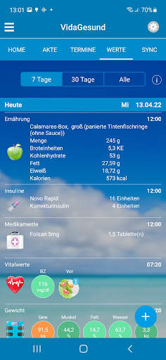 Diabetes   Blutdruck-App 4 تصوير الشاشة