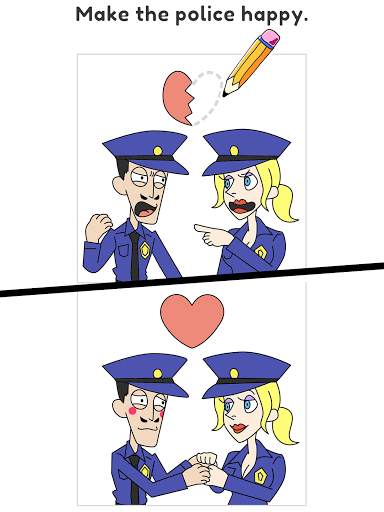 Draw Happy Police - Draw Games screenshot 1