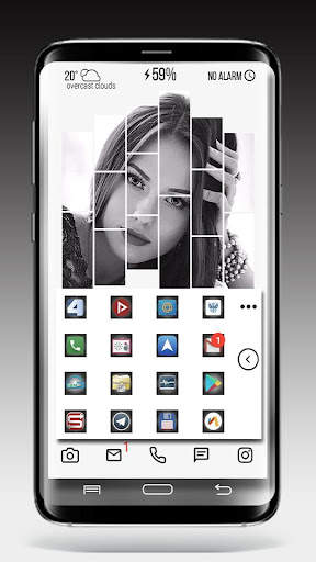 Black&White theme for Total Launcher screenshot 3