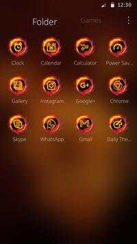 The Wolf Fire Theme Golden Eyes Shining screenshot 3