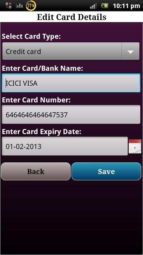 Personal Data Manager screenshot 7
