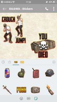 StickWA : Pub-G Stickers For Whatsapp screenshot 3