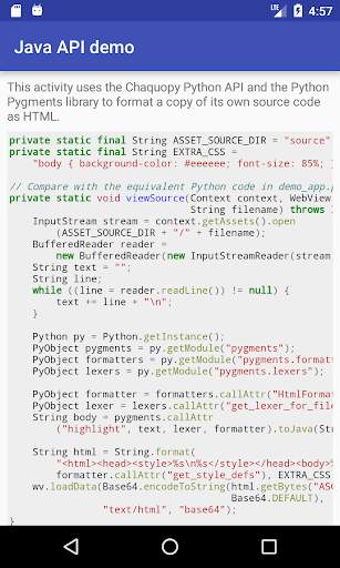 Chaquopy: Python for Android screenshot 3