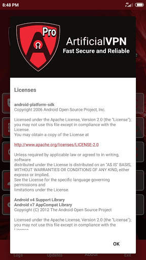 ArtificialVPN New Pro screenshot 4
