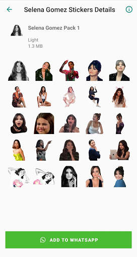 Selena Gomez Stickers App screenshot 2