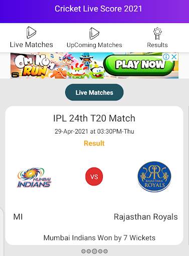 Cricket live score 2021 screenshot 2