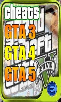 Cheat Update GTA 3,4,5 -2016 screenshot 1