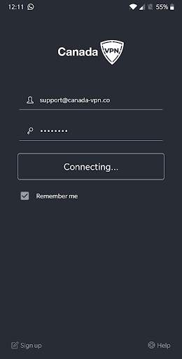 Canada VPN screenshot 1