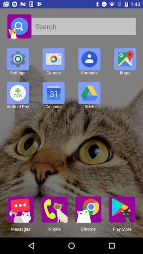 Catapult: Cat Launcher Theme for Android screenshot 1
