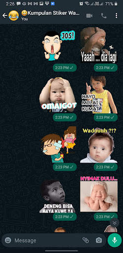 Kumpulan Stiker WA Lucu screenshot 3