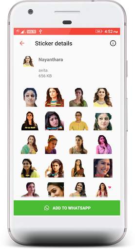Tamil Actress Stickers 4 WhatsApp screenshot 3
