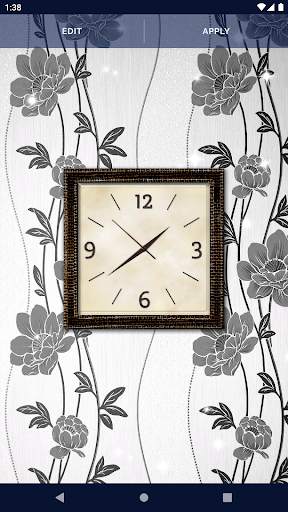 Square Analog Clock Wallpaper screenshot 4