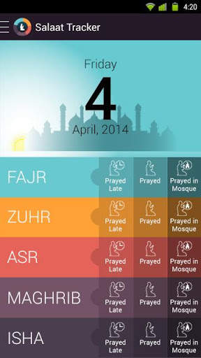 Salaat Tracker screenshot 2