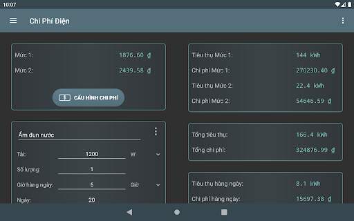 Chi Phí Điện screenshot 5